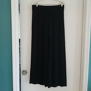 Black wide leg palazzo pants